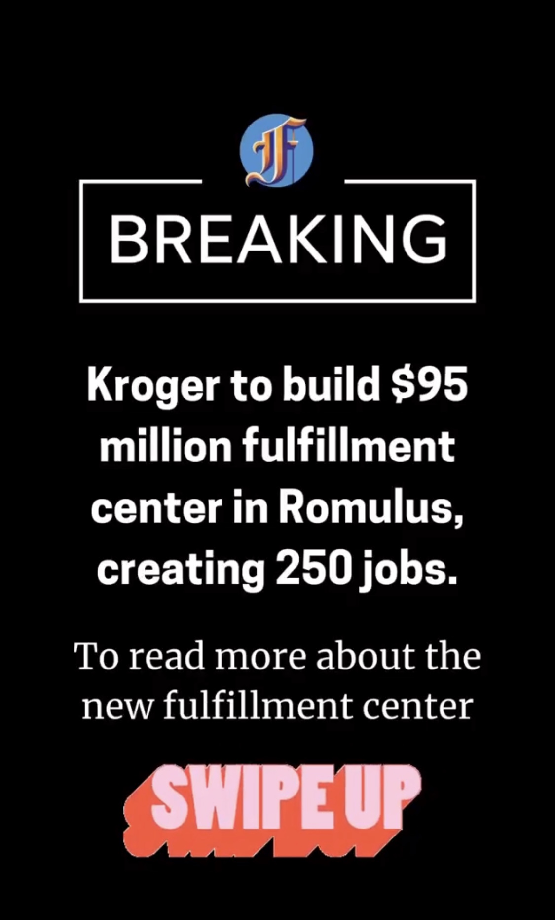 breaking:Kroger to build $95 million fulfillment center in Romulus creating 250 jobs